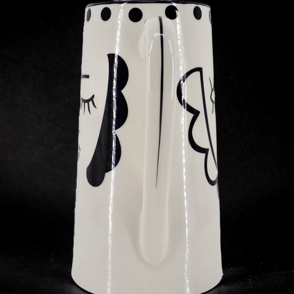 Pablo Picasso Ladies Face White & Black Ceramic Table Pitcher Mint Condition 9" - Picture 14 of 15